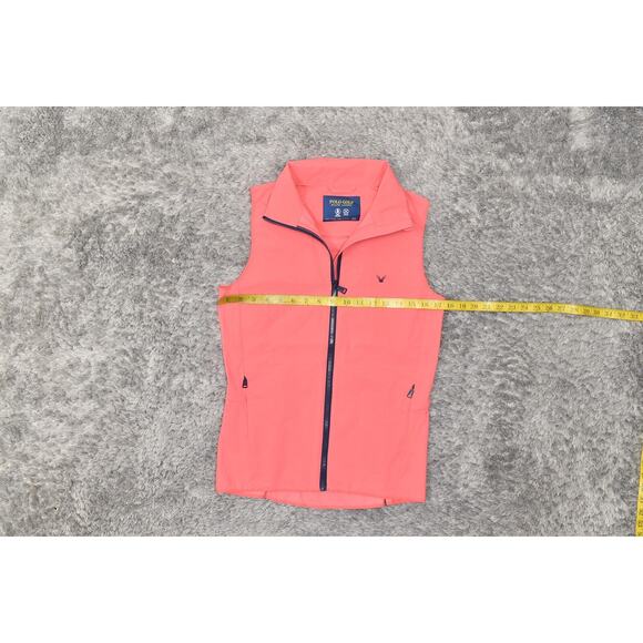 Polo Golf Ralph Lauren Pink Vest Full Zip Size S Polyester Women Solid - Picture 2 of 7